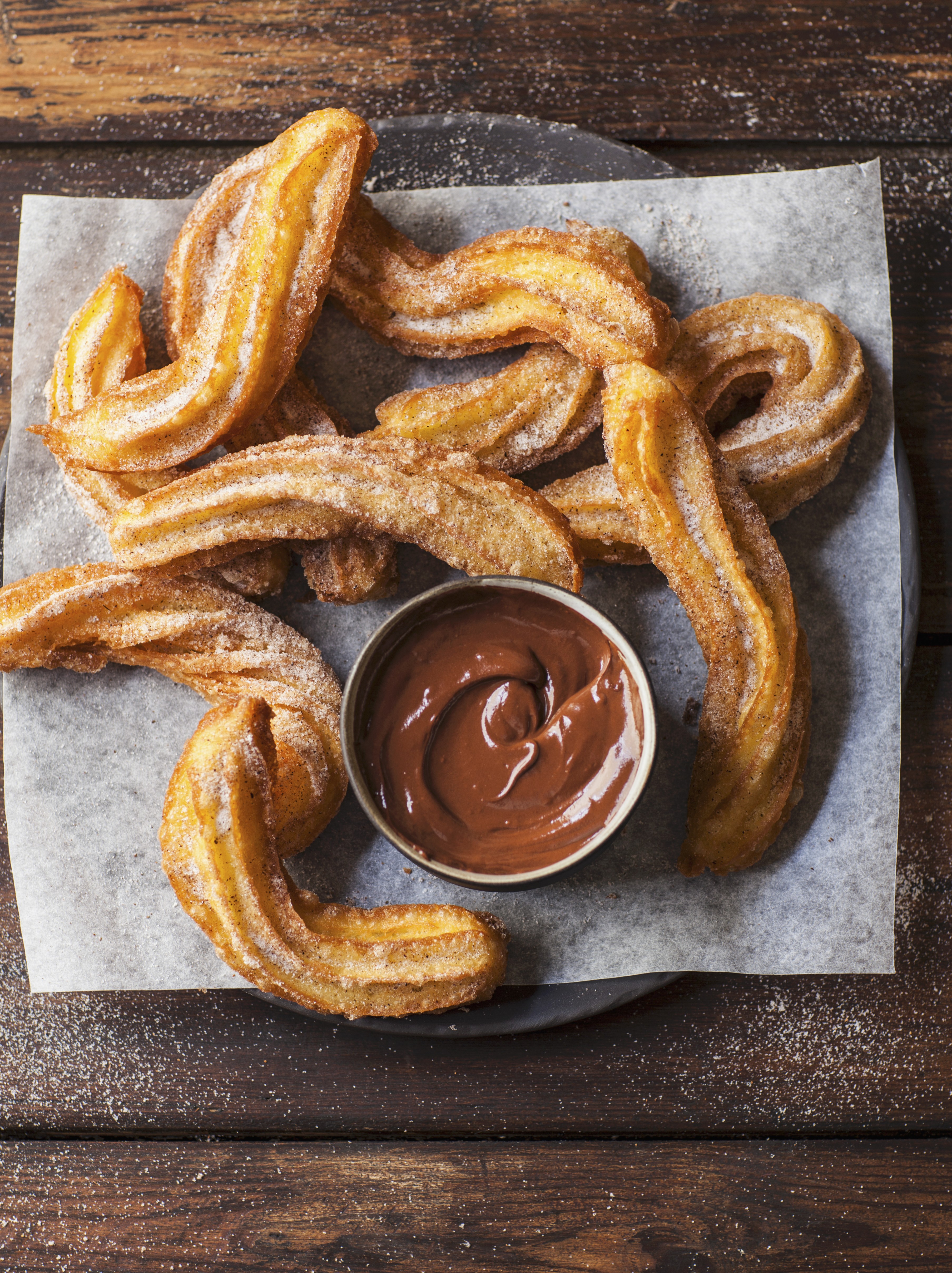 Churros with Chocolate Sauce