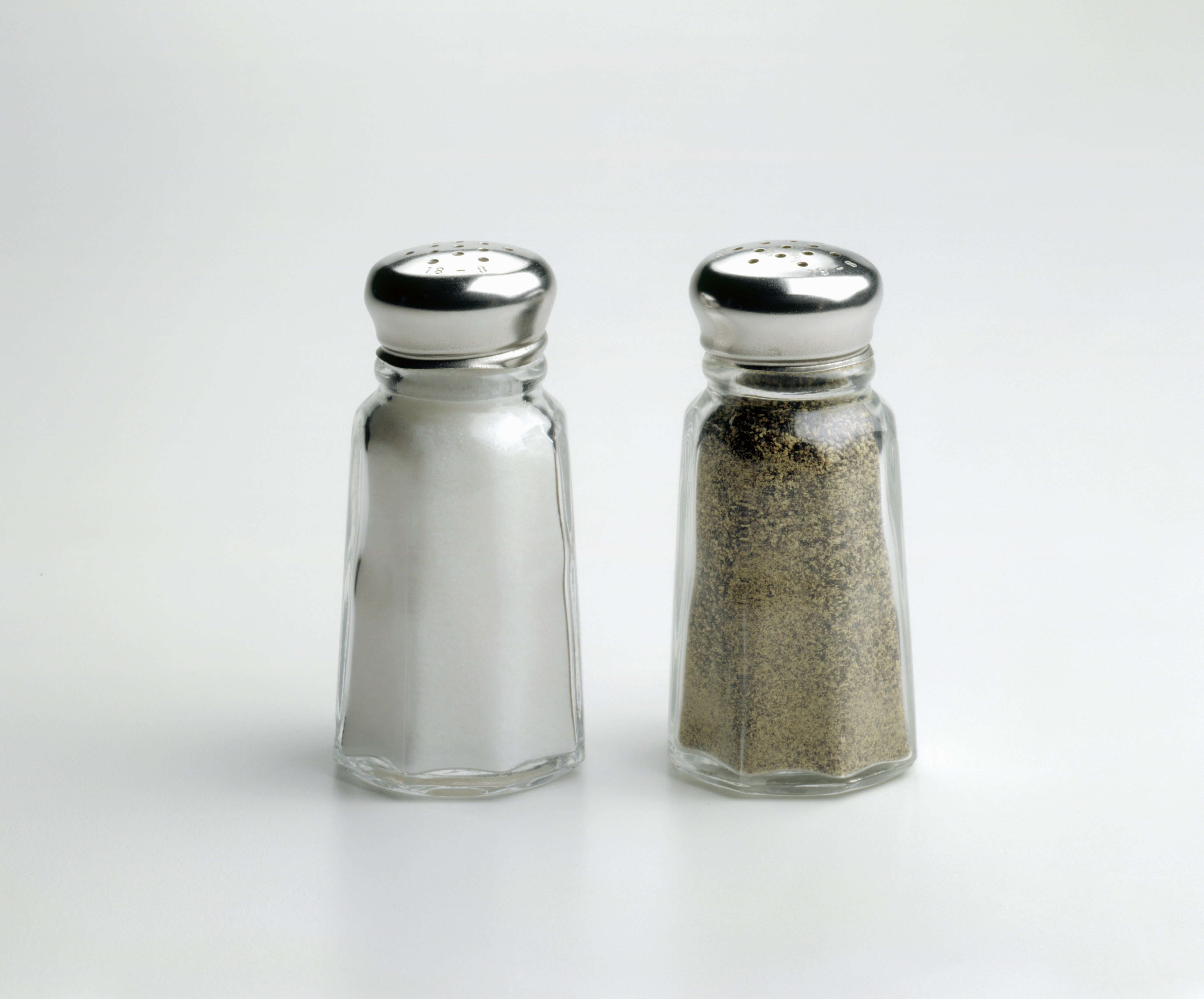 Salt and Pepper Shaker on White